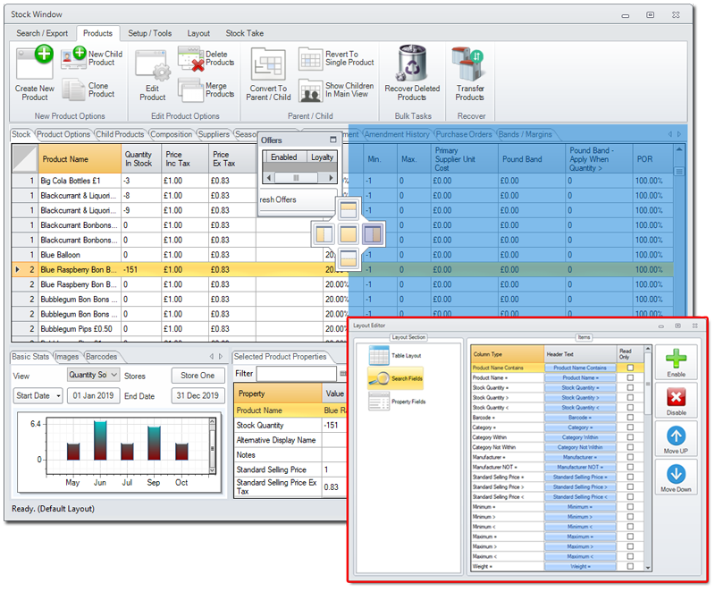 Full Layout Control Customisation